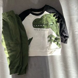 Dinosaur Top and Pants Set
